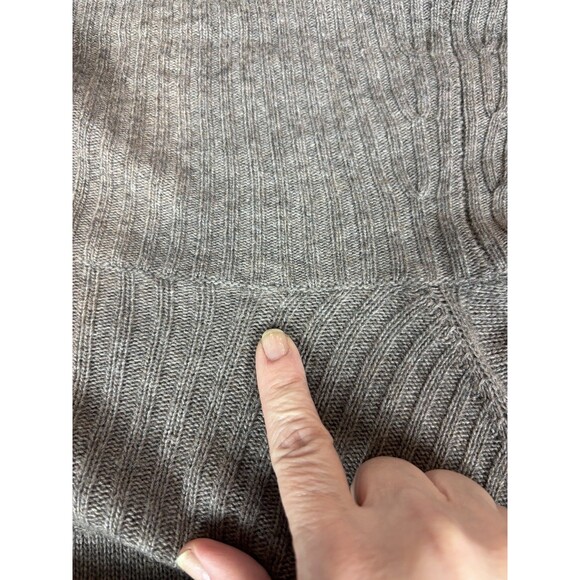 Greylin Anthropologie Cardigan Brown Greige Medium Wool Cashmere Angora Blend - Picture 6 of 11